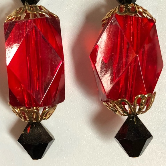 Jewelry Beautiful Red And Black Jewelry Set Poshmark